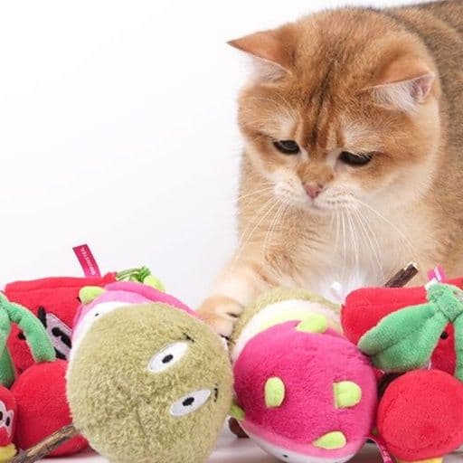 猫 おもちゃ フルーツ森の猫じゃらし