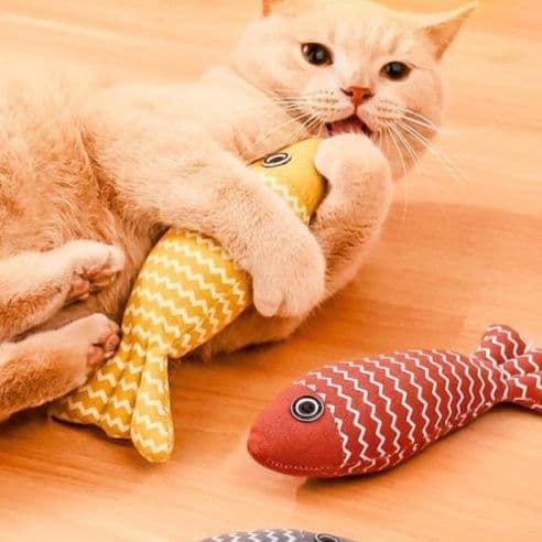 猫 おもちゃ ふわもふお魚キッカー