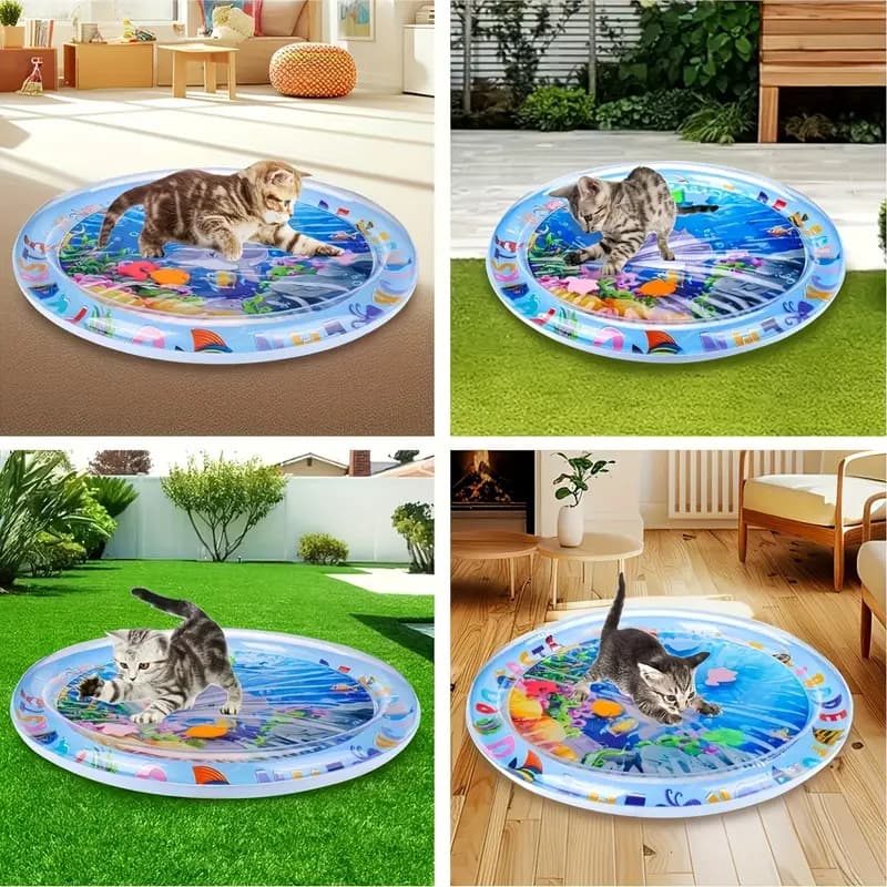 猫 おもちゃ 猫用 海 世界 体験型 水遊び 知育活動 円形遊具