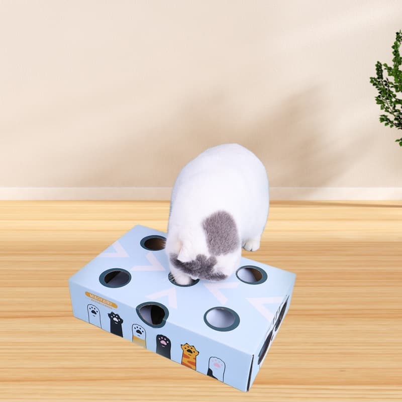 猫 おもちゃ もぐもぐパンチボックス 猫じゃらし