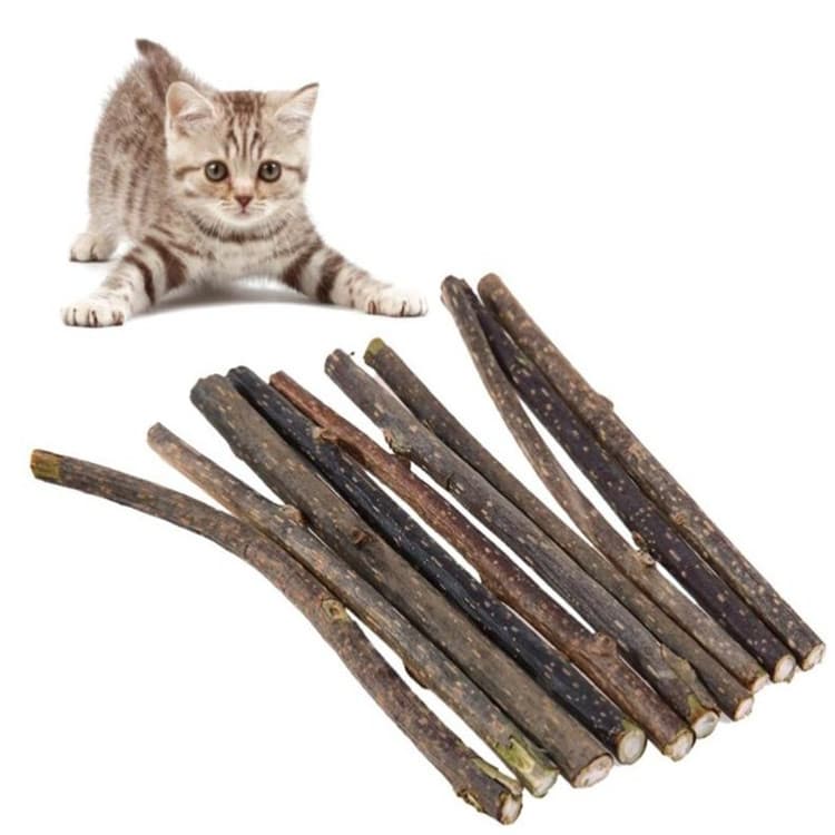 猫 おもちゃ 天然木のまたたび棒