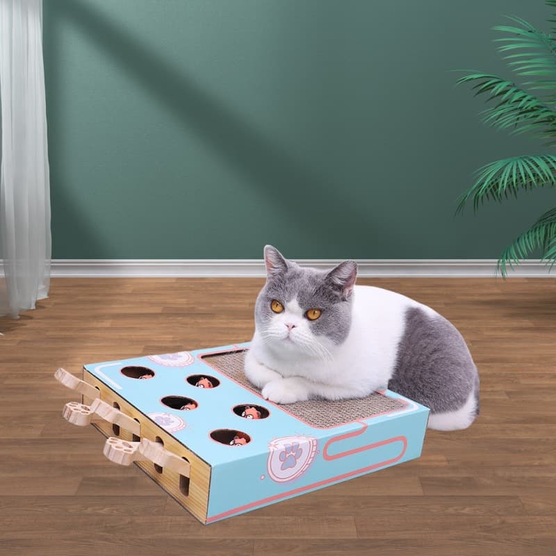 猫 おもちゃ もぐもぐパンチボックス 猫じゃらし